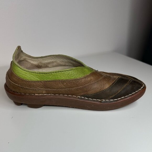 El Naturalista Brown and Green Slip-On Shoes Leather Shoes Size 36 - Picture 3 of 11
